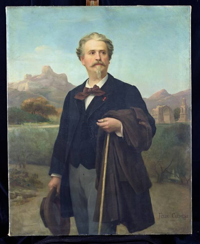 Portrait de Frédéric Mistral Félix Auguste Clément