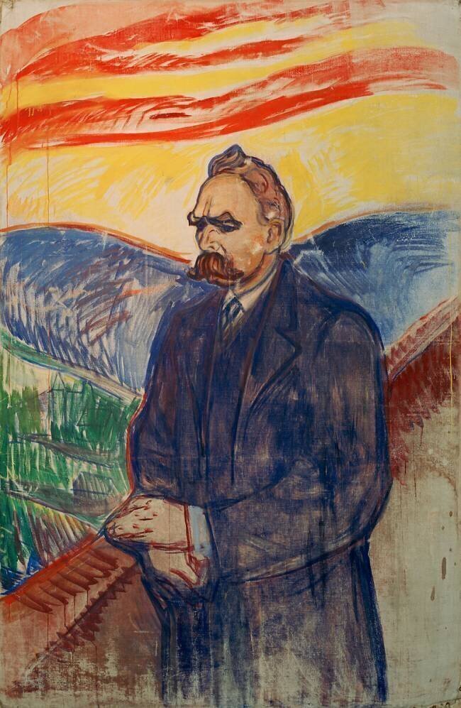 Portrait de Friedrich Nietzsche Edvard Munch