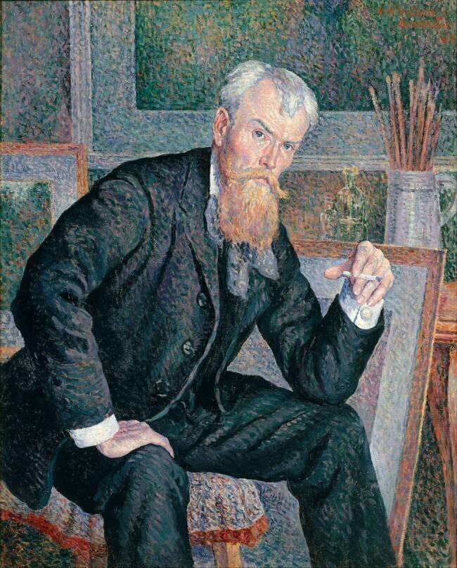 Portrait de Henri Edmond Cross (1856-1910), peintre Maximilien Luce