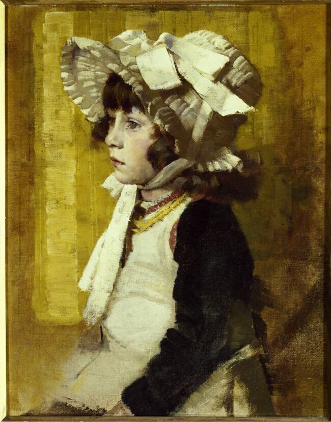 Portrait de la jeune soeur de l'artiste William Teulon Blandford Fletcher