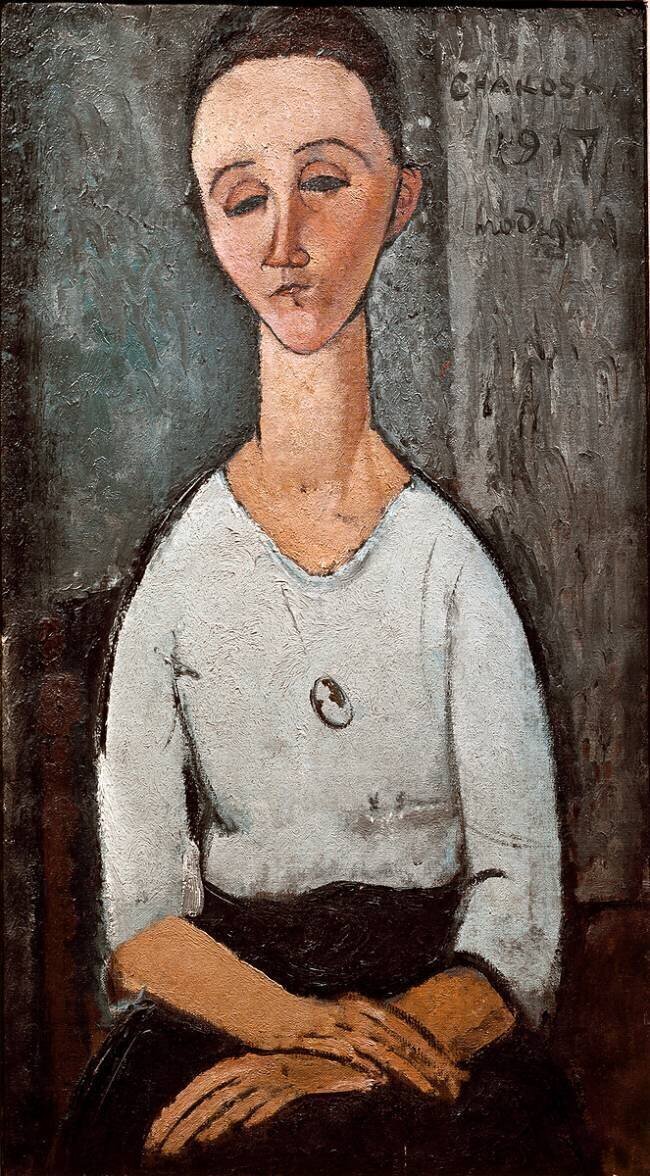 Portrait de Madame Chakowska Amedeo Modigliani