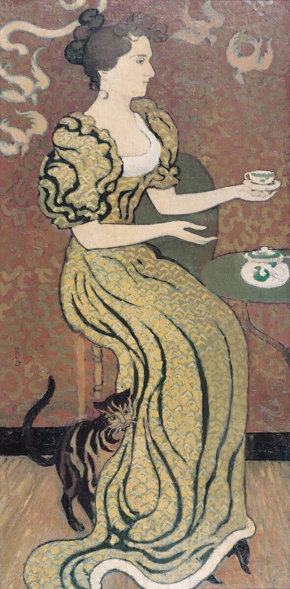 Portrait de Madame Ranson avec son chat Maurice Denis