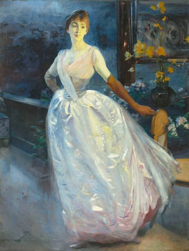 Portrait de madame Roger Jourdain, femme du peintre Albert Besnard