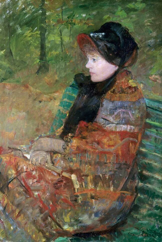 Portrait de Mademoiselle C. Lydia Cassatt Mary Cassatt