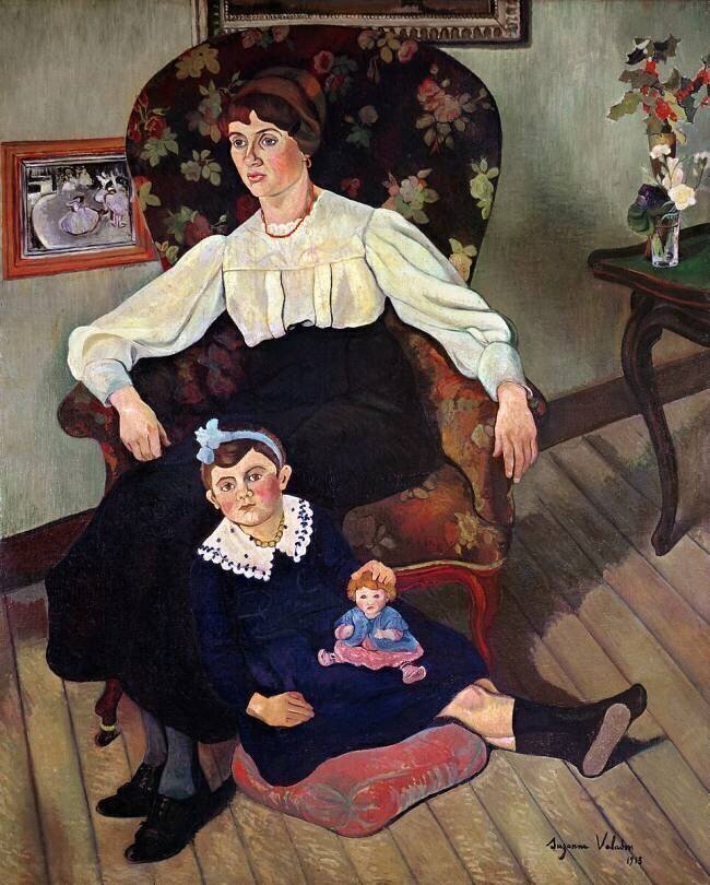 Portrait de Marie Coca et sa fille Suzanne Valadon