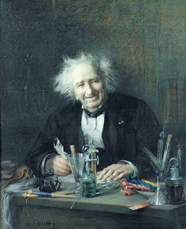 Portrait de Michel-Eugène Chevreul Leon Auguste Tourny