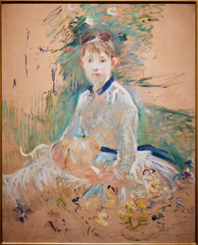 Portrait de Mlle Lambert dit aussi Isabelle au jardin Berthe Morisot