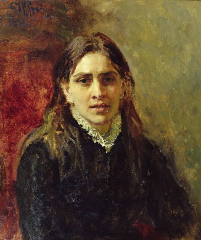 Portrait de Pelageya Antipovna Strepetova Ilya Répine