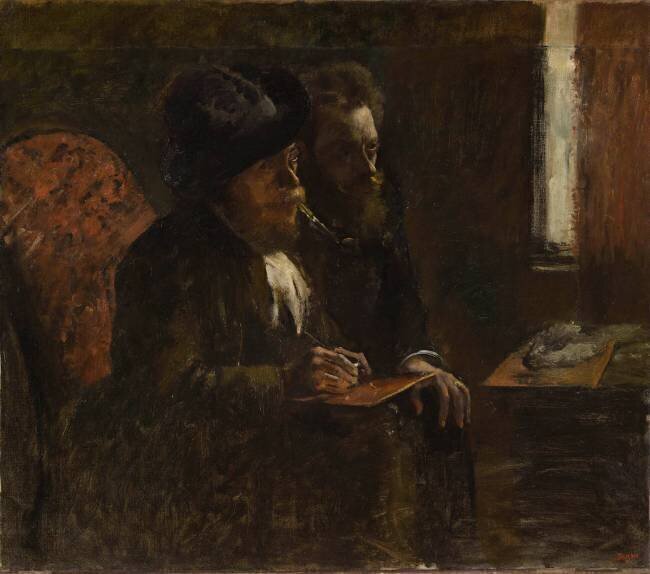 Portrait des graveurs Desboutin et Lepic Edgar Degas