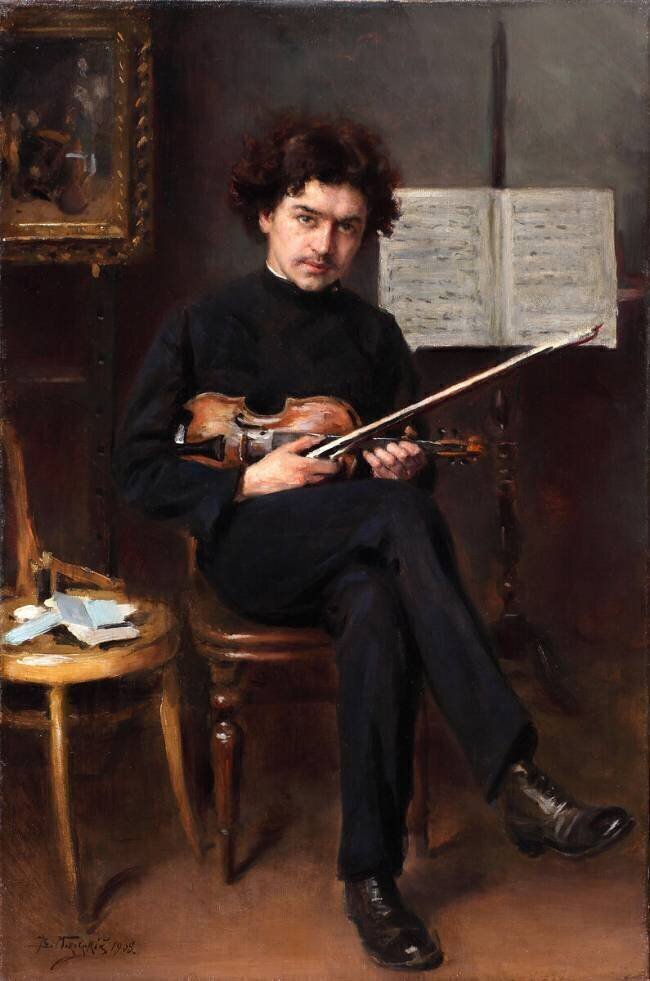 Portrait du violoniste et compositeur Jan Kubelik Vladimir Egorovic Makovsky