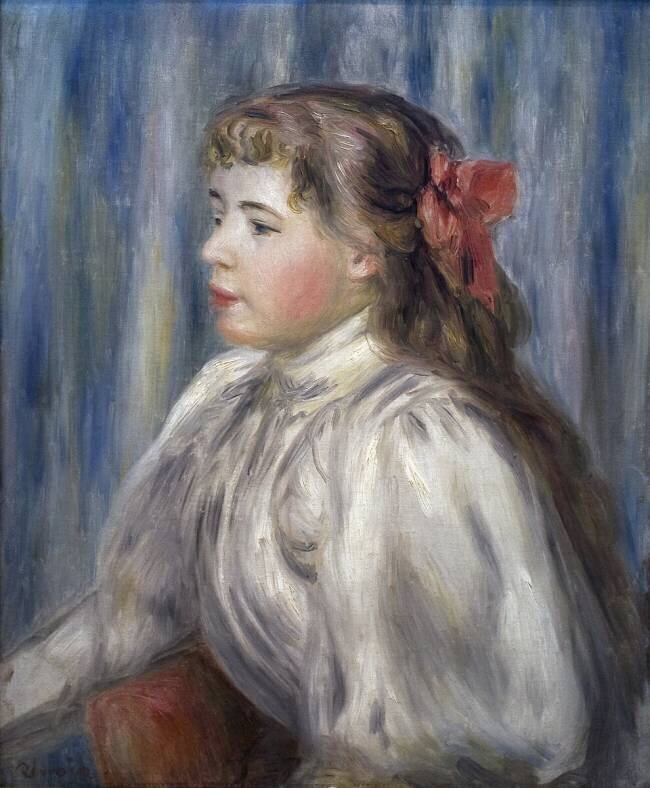 Portrait d'une jeune fille Auguste Renoir