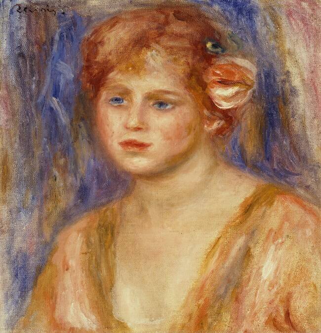 Portrait d'une jeune fille Auguste Renoir