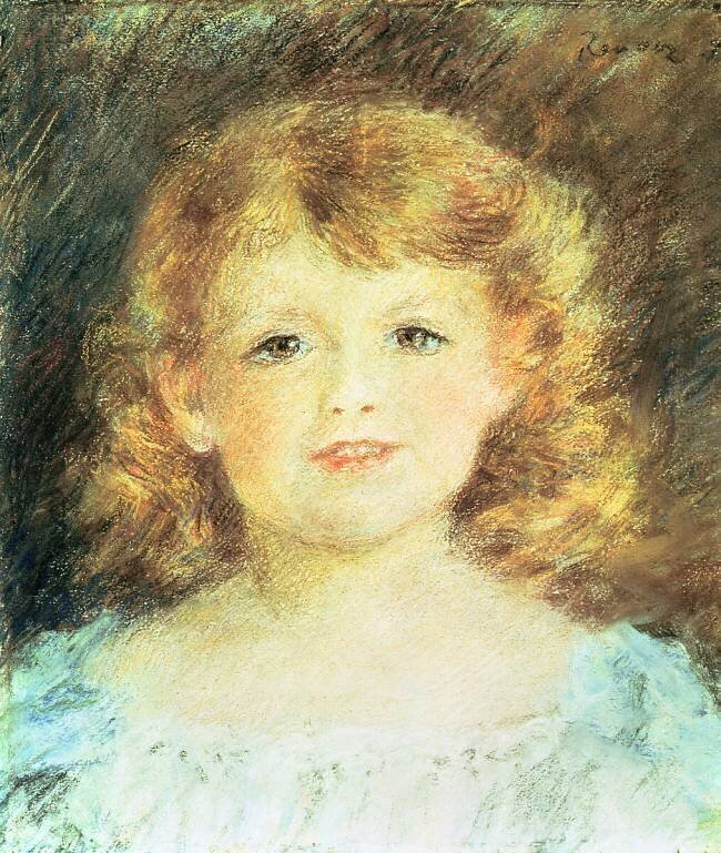 Portrait d'une petite fille Auguste Renoir