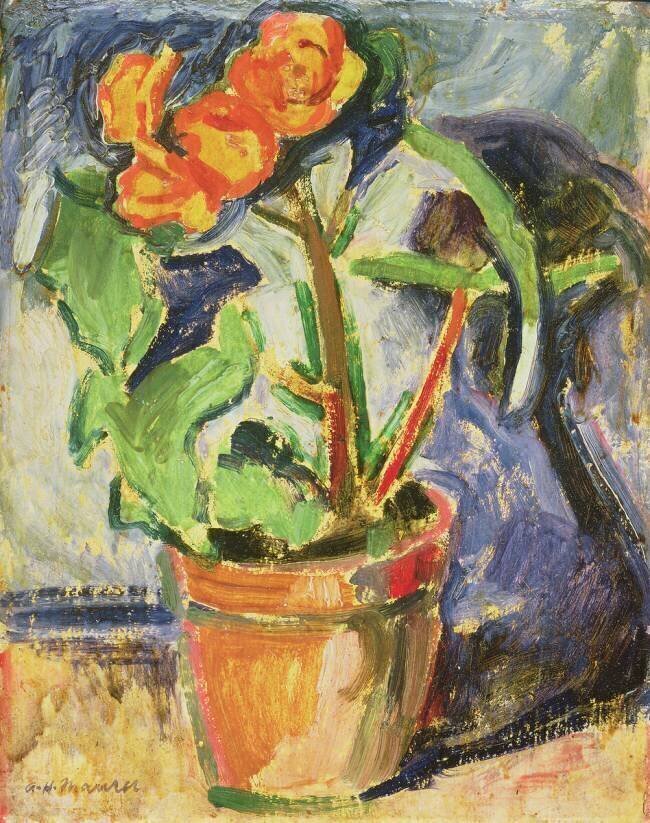 Pot de fleurs Alfred Henry Maurer