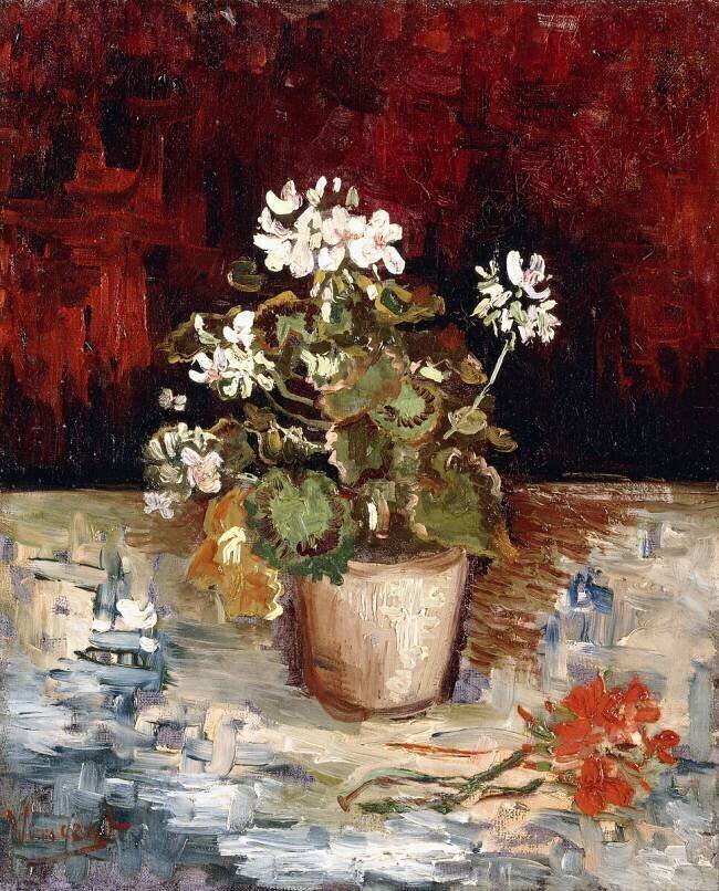 Pot de géraniums Vincent van Gogh