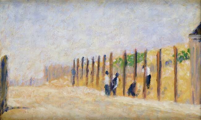 Pousser dans les poteaux Georges Seurat