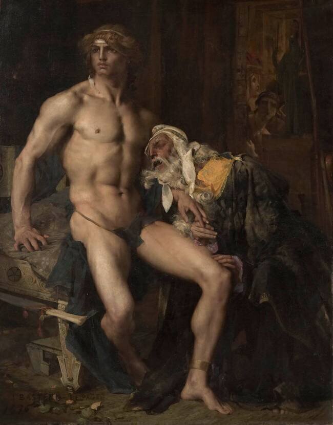 Priam aux pieds d'Achille Jules Bastien-Lepage