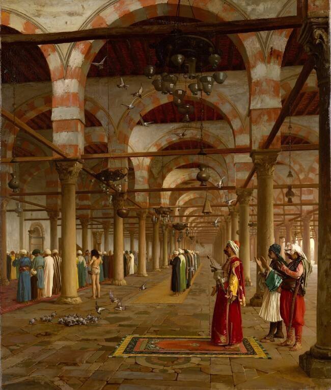 Prière à la mosquée Jean-Léon Gérôme