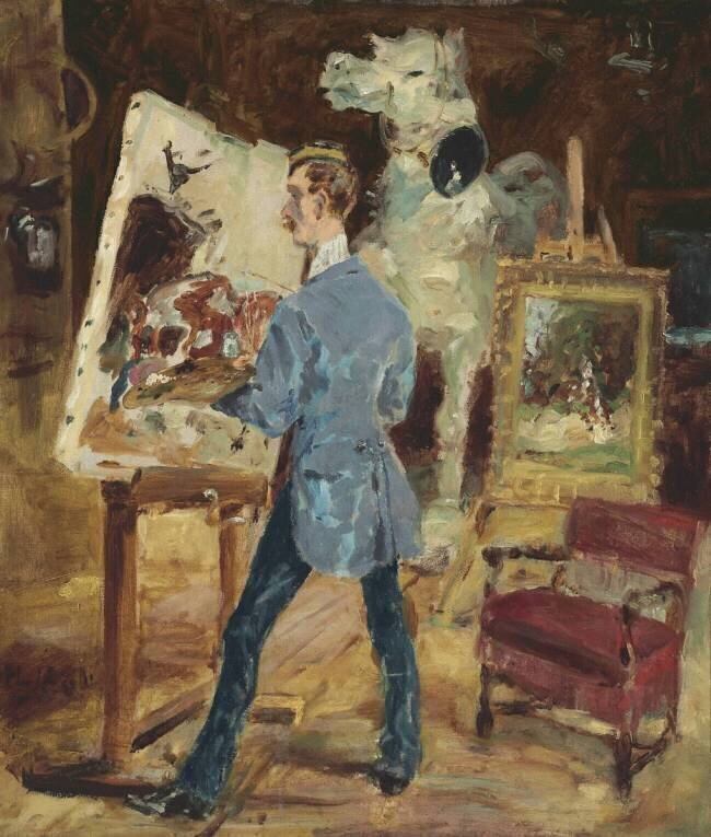 Princeteau dans son atelier Henri de Toulouse-Lautrec