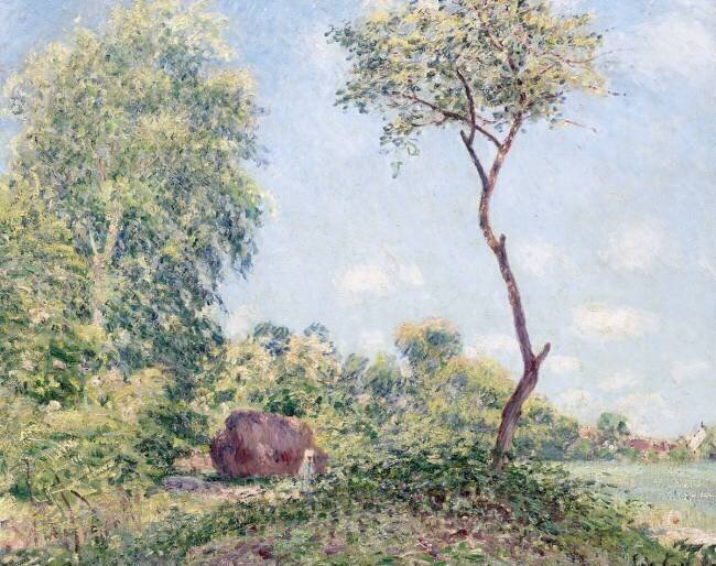 Printemps.Trembles et acacias Alfred Sisley