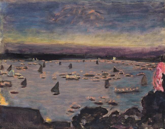 Procession aux lanternes sur l'Outer Alster Pierre Bonnard
