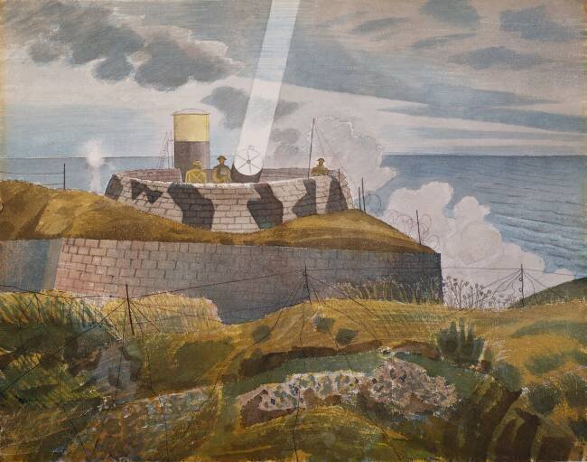 Projecteur au crépuscule Eric Ravilious