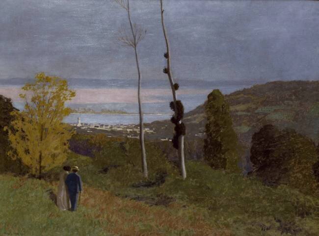 Promenade à Honfleur Félix Vallotton