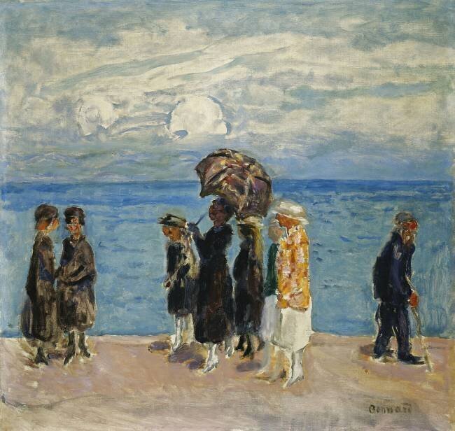 Promeneurs au bord de la mer Pierre Bonnard