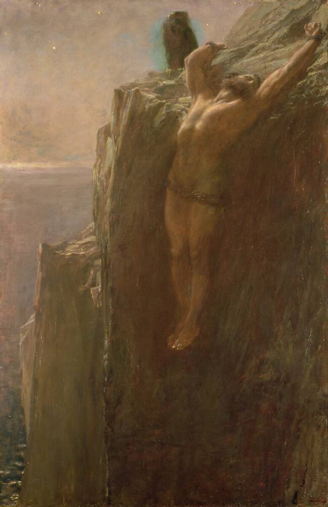 Prometheus Bound Briton Rivière