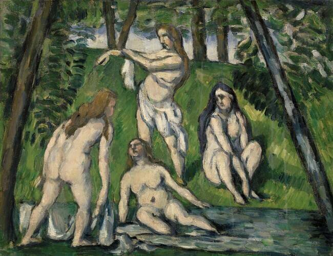 Quatre baigneuses Paul Cézanne