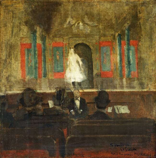 Queenie Lawrence on the Stage at Gatti's Walter Richard Sickert