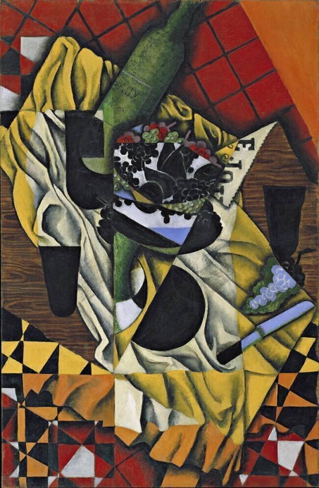 Raisin et vin Juan Gris