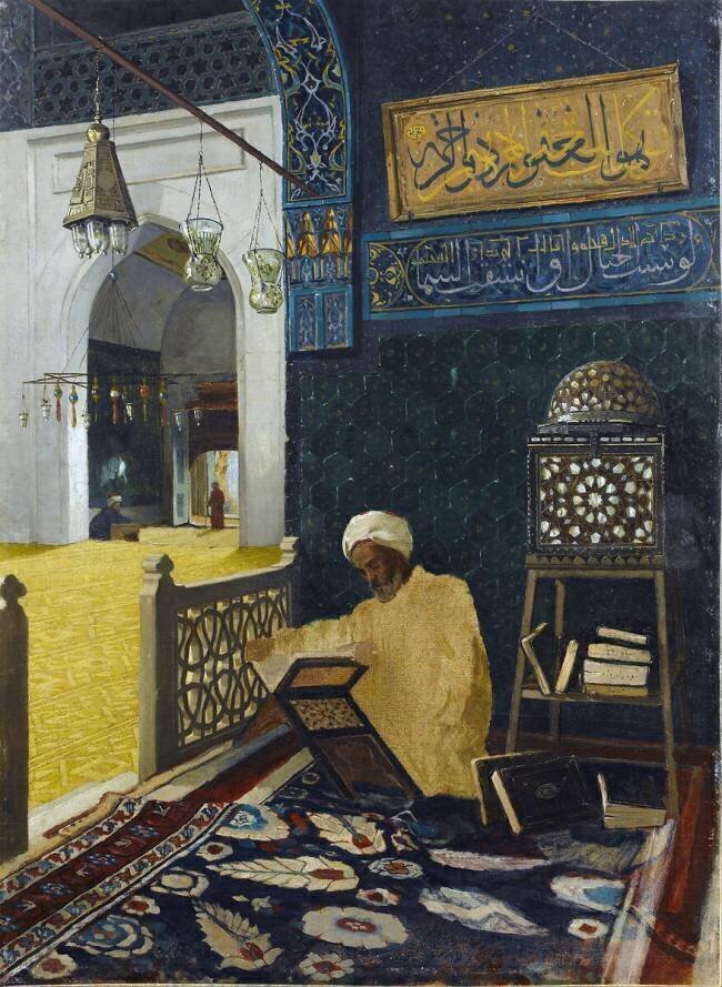 Réciter le Coran Osman Hamdi Bey