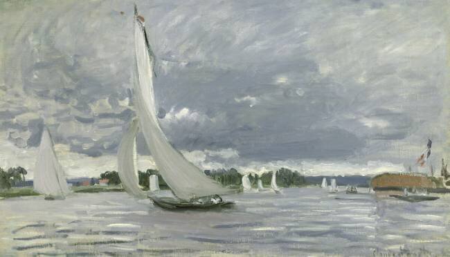 Régates à Argenteuil Claude Monet