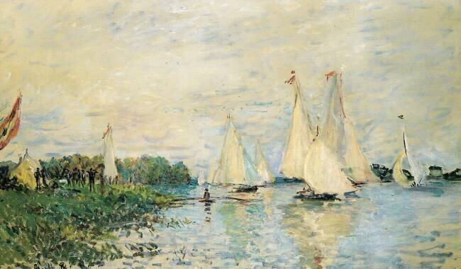 Régates à Argenteuil Claude Monet