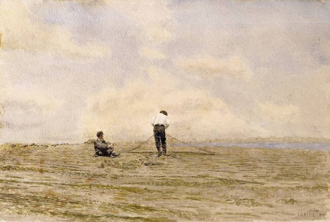 Réparation du filet de pêche Thomas Eakins