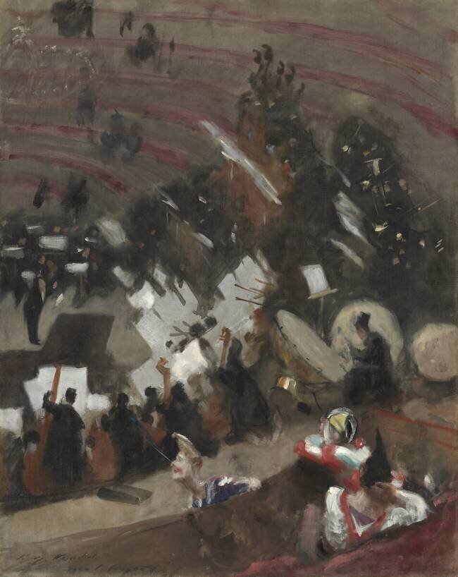 Répétition de l'orchestre Pasdeloup au Cirque d'Hiver John Singer Sargent