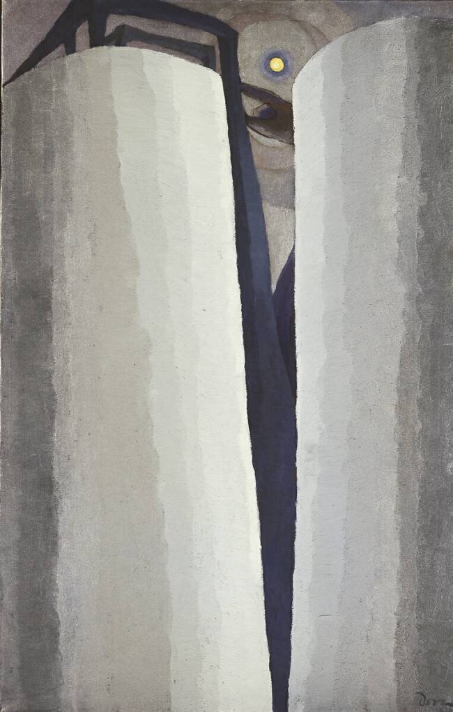 Réservoirs d'argent et lune Arthur Dove