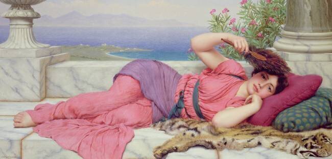 Repos de midi John William Godward