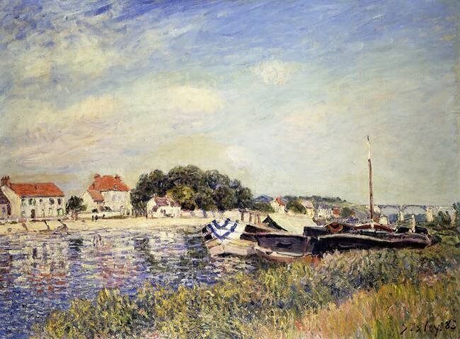 Rives du Loing à Saint-Mammes Alfred Sisley