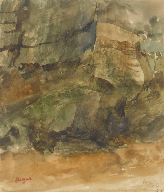 Rochers à Bagnoles-de-l'Orne Edgar Degas