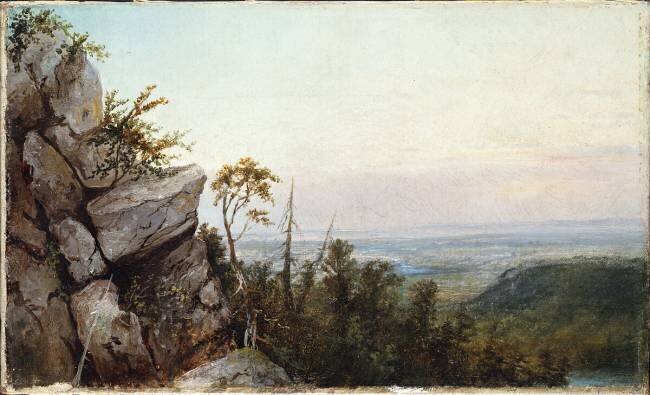Roches et paysage Frederic Edwin Church