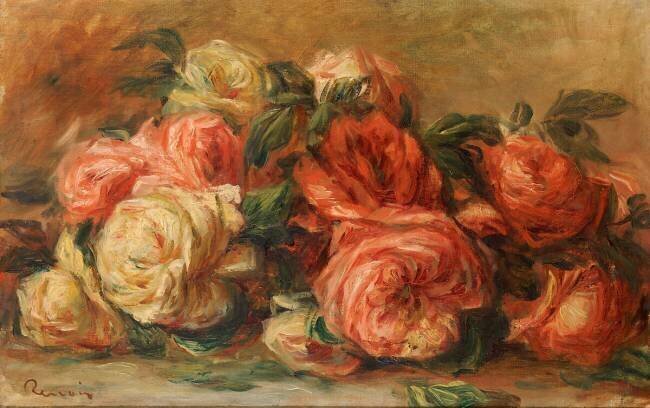 Roses jetées Auguste Renoir