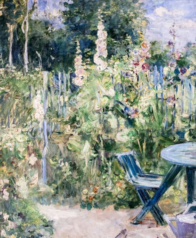 Roses trémières Berthe Morisot