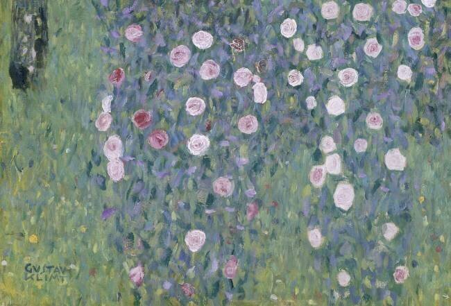Roses under the Trees, detail Gustav Klimt