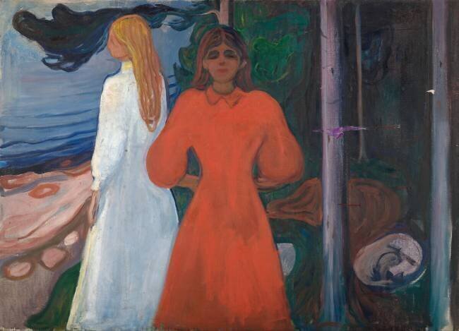 Rouge et blanc Edvard Munch