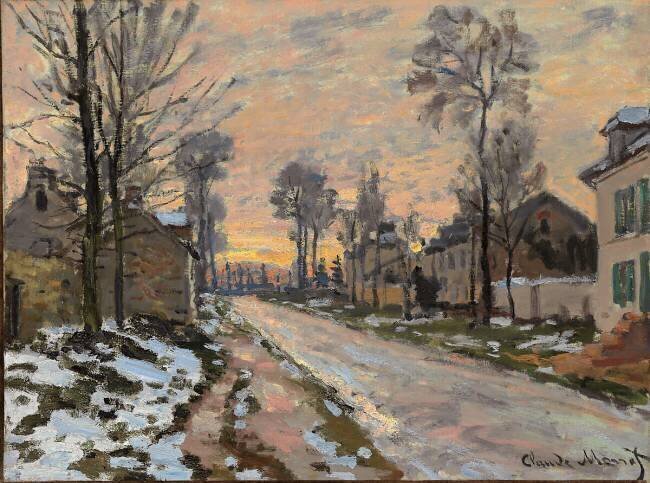 Route à Louveciennes Claude Monet