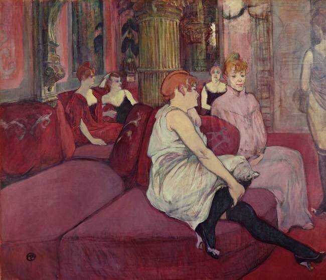 Salon de la rue des Moulins   Henri de Toulouse-Lautrec