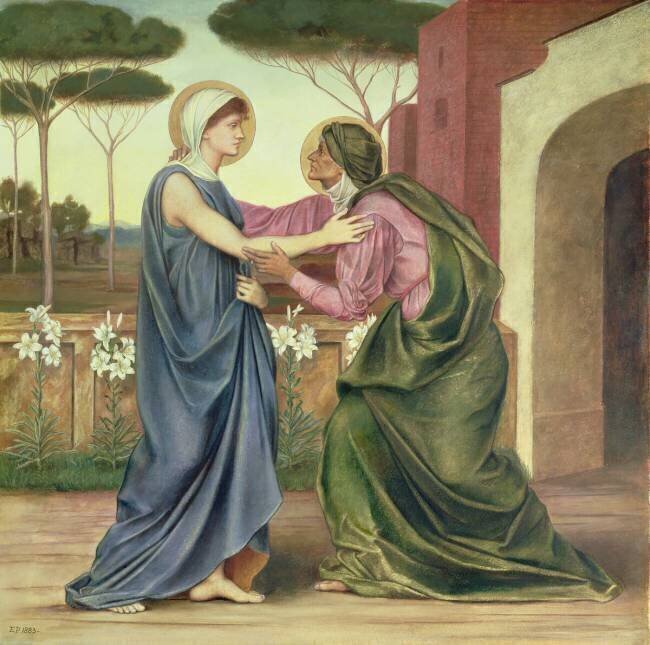 Salutation or The Visitation Evelyn de Morgan