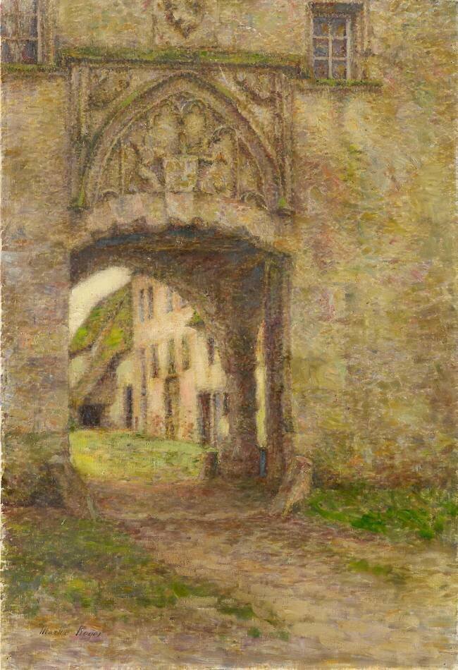 Beauvais, porche d'entrée de l'ancienne abbaye Saint-Symphorien Marthe Roger